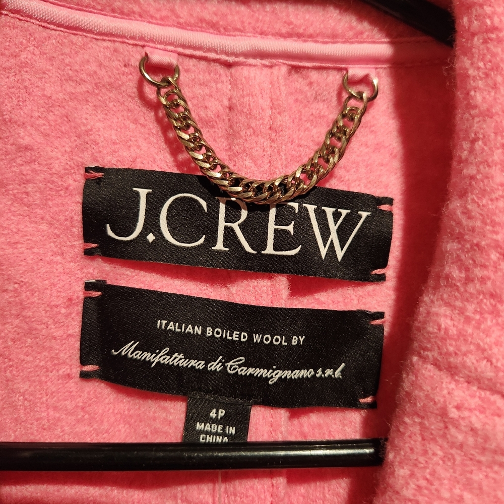 J.Crew Daphne Boiled Wool Coat NEW 4P Topcoat Business Barbie Travel - Picture 8 of 16